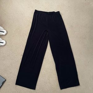 Black Flowy Wide Leg Pants
